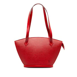 Louis Vuitton-Louis Vuitton Epi Saint Jacques PM Bolsa de ombro com alça longa vermelha-Vermelho