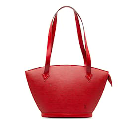 Louis Vuitton-Red Louis Vuitton Epi Saint Jacques PM Long Strap Shoulder Bag-Red