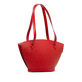 Louis Vuitton-Louis Vuitton Epi Saint Jacques PM Bolsa de ombro com alça longa vermelha-Vermelho