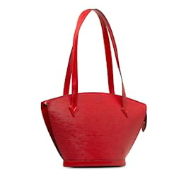 Louis Vuitton-Red Louis Vuitton Epi Saint Jacques PM Long Strap Shoulder Bag-Red
