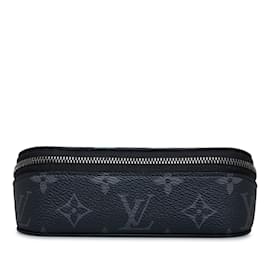 Louis Vuitton-Black Louis Vuitton Monogram Eclipse Graffiti Glasses Pouch GM-Black