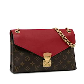 Louis Vuitton-Brown Louis Vuitton Monogram Pallas Chain Shoulder Bag-Brown