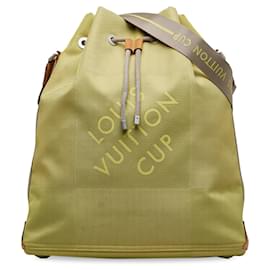 Louis Vuitton-Green Louis Vuitton Damier Geant LV Cup Volunteer Bucket Bag-Green