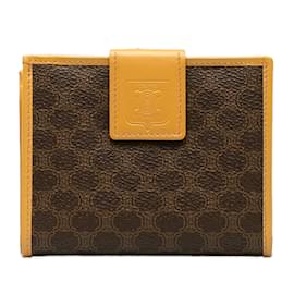 Céline-Brown Celine Macadam Small Wallet-Brown