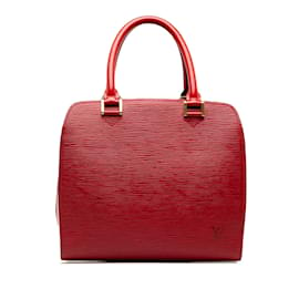 Louis Vuitton-Red Louis Vuitton Epi Pont Neuf Handbag-Red