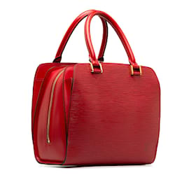 Louis Vuitton-Red Louis Vuitton Epi Pont Neuf Handbag-Rouge