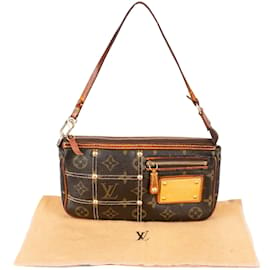 Louis Vuitton-Louis Vuitton Rivet Canvas Monogram Pochette Accessoire-Brown