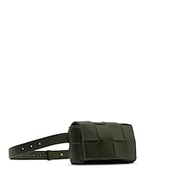 Bottega Veneta-Black Bottega Veneta Intrecciato Cassette Belt Bag-Nero