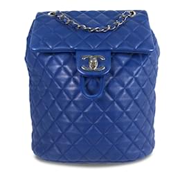 Chanel-Blue Chanel Urban Spirit Backpack-Blue