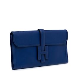 Hermès-Bleu Hermes Epsom Jige Elan 29 Pochette-Bleu