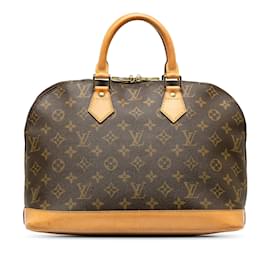 Louis Vuitton-Bolsa Louis Vuitton Monograma Alma PM Marrom-Marrom