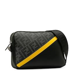 Fendi-Black Fendi Fendi Diagonal Camera Case Crossbody Bag-Black