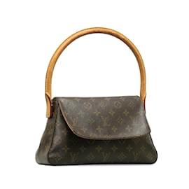 Louis Vuitton-Borsa a tracolla mini Louis Vuitton Monogram Looping marrone-Marrone