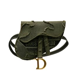 Dior-Green Dior Camouflage Saddle Belt Bag-Green