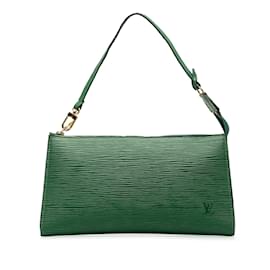 Louis Vuitton-Vert Louis Vuitton Epi Pochette Accessoires Baguette-Vert