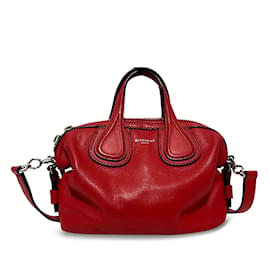 Givenchy-Red Givenchy Micro Nightingale Satchel-Red
