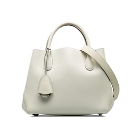Dior-Petit sac cabas Dior blanc à barre ouverte-Blanc