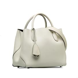 Dior-Petit sac cabas Dior blanc à barre ouverte-Blanc