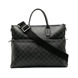 Louis Vuitton-Black Louis Vuitton Damier Graphite 7 Days A Week-Black