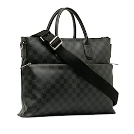 Louis Vuitton-Black Louis Vuitton Damier Graphite 7 Days A Week-Black