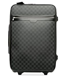 Louis Vuitton-Black Louis Vuitton Damier Graphite Pegase 55 Travel bag-Black