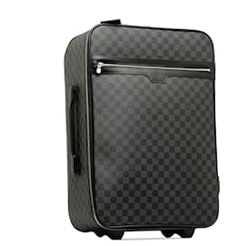 Louis Vuitton-Black Louis Vuitton Damier Graphite Pegase 55 Travel bag-Black