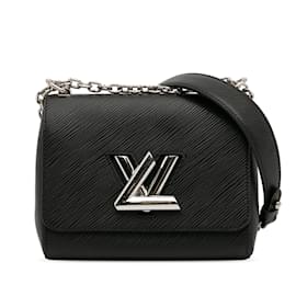 Louis Vuitton-Sac à bandoulière noir Louis Vuitton Epi Twist PM-Noir