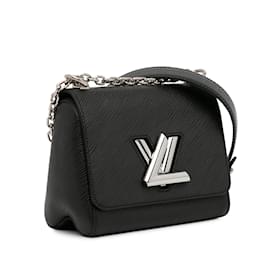 Louis Vuitton-Sac à bandoulière noir Louis Vuitton Epi Twist PM-Noir