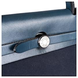 Hermès-Hermes Classic Blue Herbag 31 handbag-Blue
