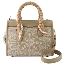 Amiri-Bandana Micro Triangle Bag – Amiri – Leder – Beige-Braun,Beige