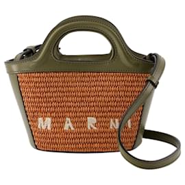 Marni-Micro Bourse Tropicalia - Marni - Coton - Brique/olive-Marron