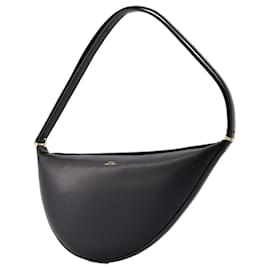 Totême-Scoop Shoulder Bag - TOTEME - Leather - Black-Black