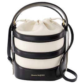 Rise Bag - Alexander McQueen - Leather - Black/ivory Black