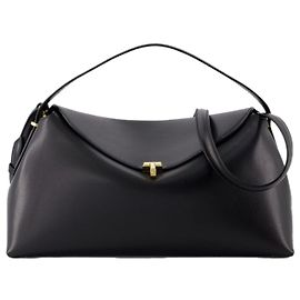 Totême Borsa con manico superiore T Lock - TOTEME - Pelle - Nera Nero