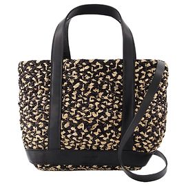 Bolsa Cabas S Shopper - Vanessa Bruno - Ráfia - Bege Marrom Bege