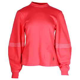 JW Anderson-JW Anderson Balloon Sleeve Sweater in Red Cotton -Red