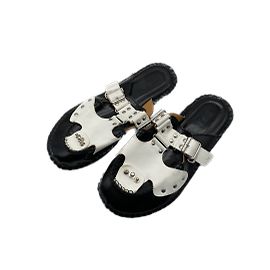 Autre Marque Non Signé / Unsigned mules & clogs T.EU 40 Leather White