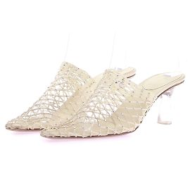 Autre Marque NEOUS Pantoletten & Clogs T.EU 37 Leder Weiß