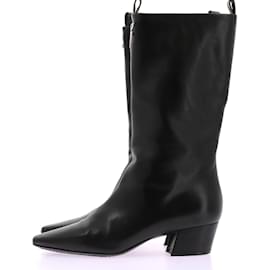 Louis Vuitton-Botins LOUIS VUITTON Ankle T.eu 39 Couro-Preto