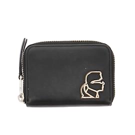 Karl Lagerfeld-KARL LAGERFELD  Purses, wallets & cases T.  leather-Black