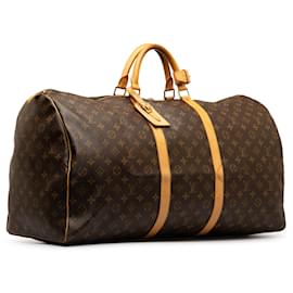 Louis Vuitton-Louis Vuitton Keepall Monogram Brown 60-Marron