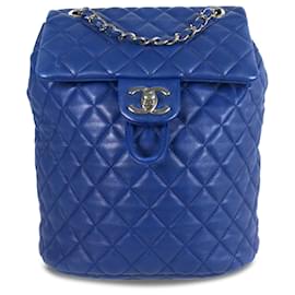 Chanel-Chanel Blue Urban Spirit Backpack-Blue