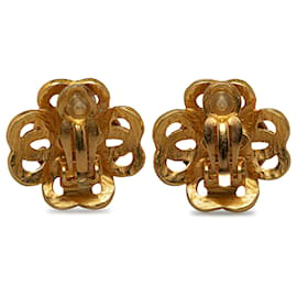 Chanel-Pendientes de clip Chanel Gold CC-Dorado