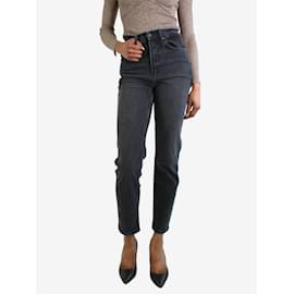 Anine Bing-Grey slim-leg jeans - size UK 6-Grey