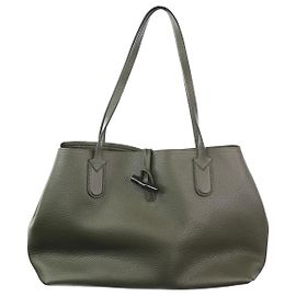 Longchamp Cabas Roseau Essential kaki Vert