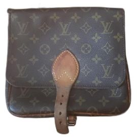 Bolsa Louis Vuitton de couro marrom Marrom