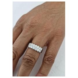 Autre Marque-anillo de banda de oro 18k diamantes 1,6 sobre quilates-Hardware de plata