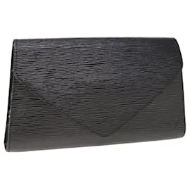 Louis Vuitton-LOUIS VUITTON Epi Art Deco Clutch Bag Black M52632 LV Auth yk10252-Black