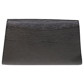 Louis Vuitton-LOUIS VUITTON Epi Art Deco Clutch Bag Black M52632 LV Auth yk10252-Black