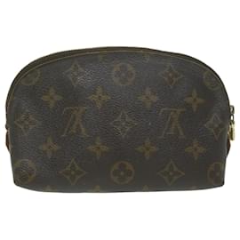 Louis Vuitton-LOUIS VUITTON Monogram Pochette Cosmetic PM Kosmetiktasche M47515 LV Auth 65180-Monogramm